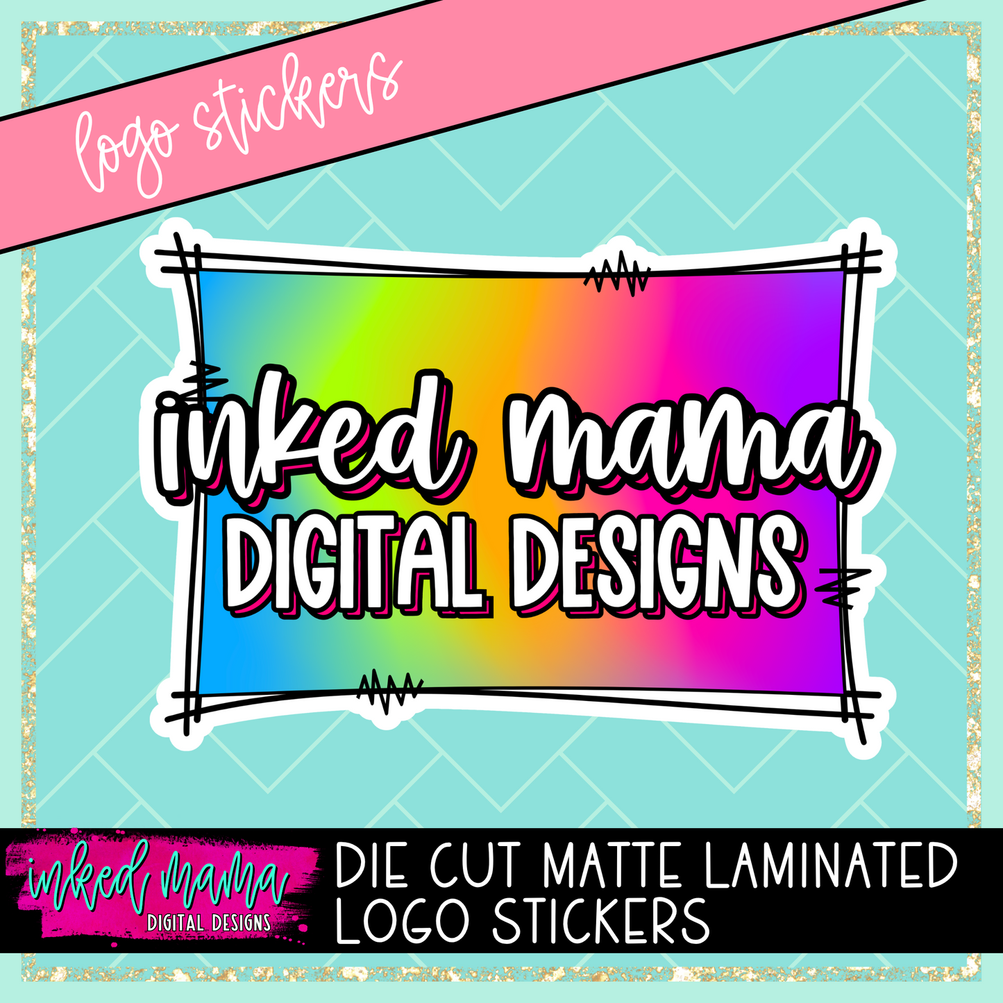 2.5" Logo Die Cut Stickers | Small Business Branding