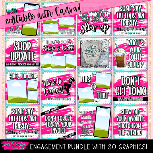 August 2025 Monthly Engagement Graphic Bundle
