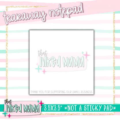 Mini Logo Tearaway Notepads