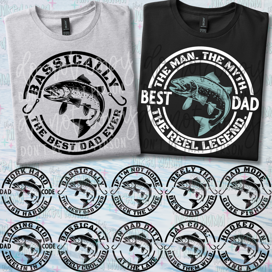 Father's Day Fishing T-shirts