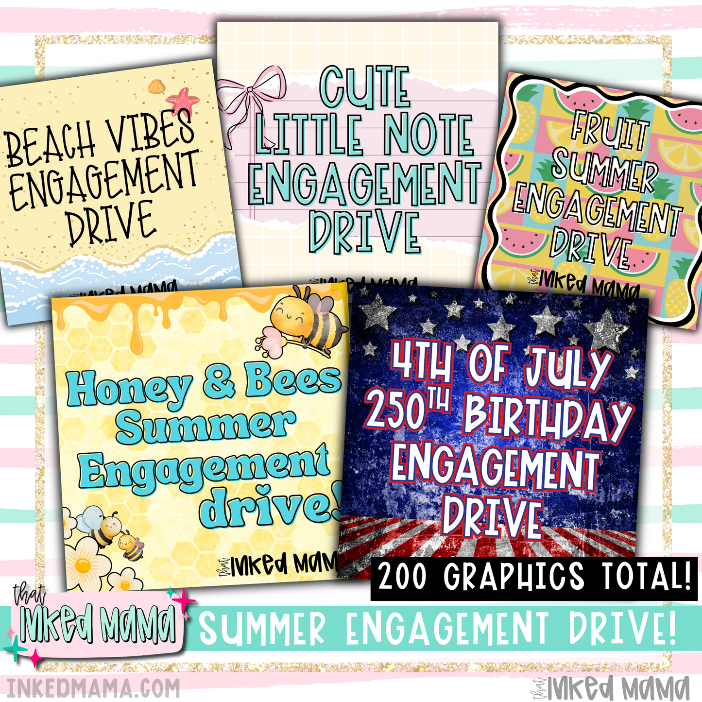 Summer Engagement Graphic Drive | 200+ Graphics