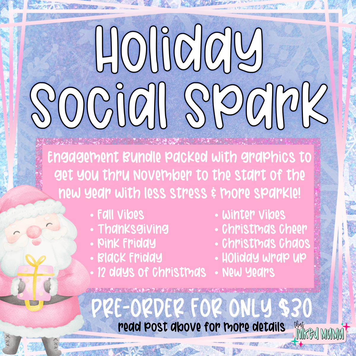 Holiday Social Spark | Engagement Graphic Bundle **READ DESCRIPTION**