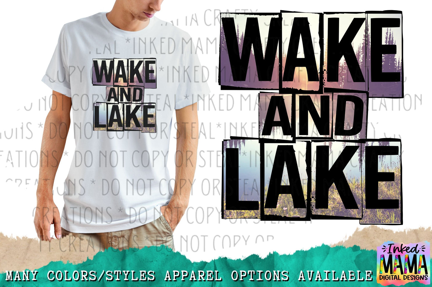 WAKE AND LAKE - Apparel