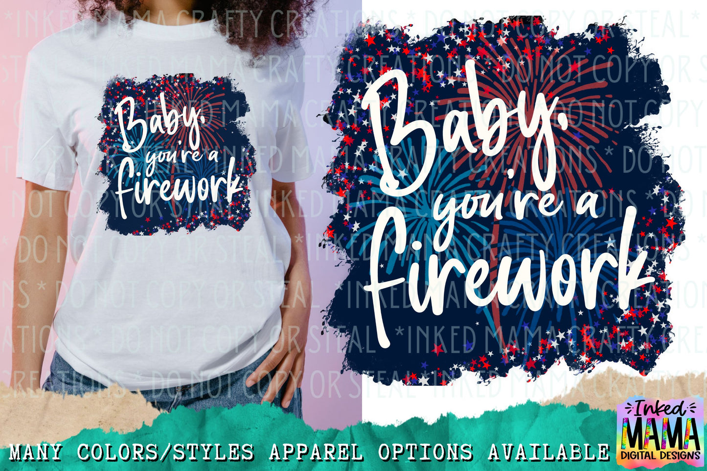 Baby, you're a firework - USA 4th of July - Apparel