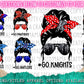 Team Spirit Woman with Bandana & Sunglasses #GOTEAM - Custom School Spirit Designs - Apparel