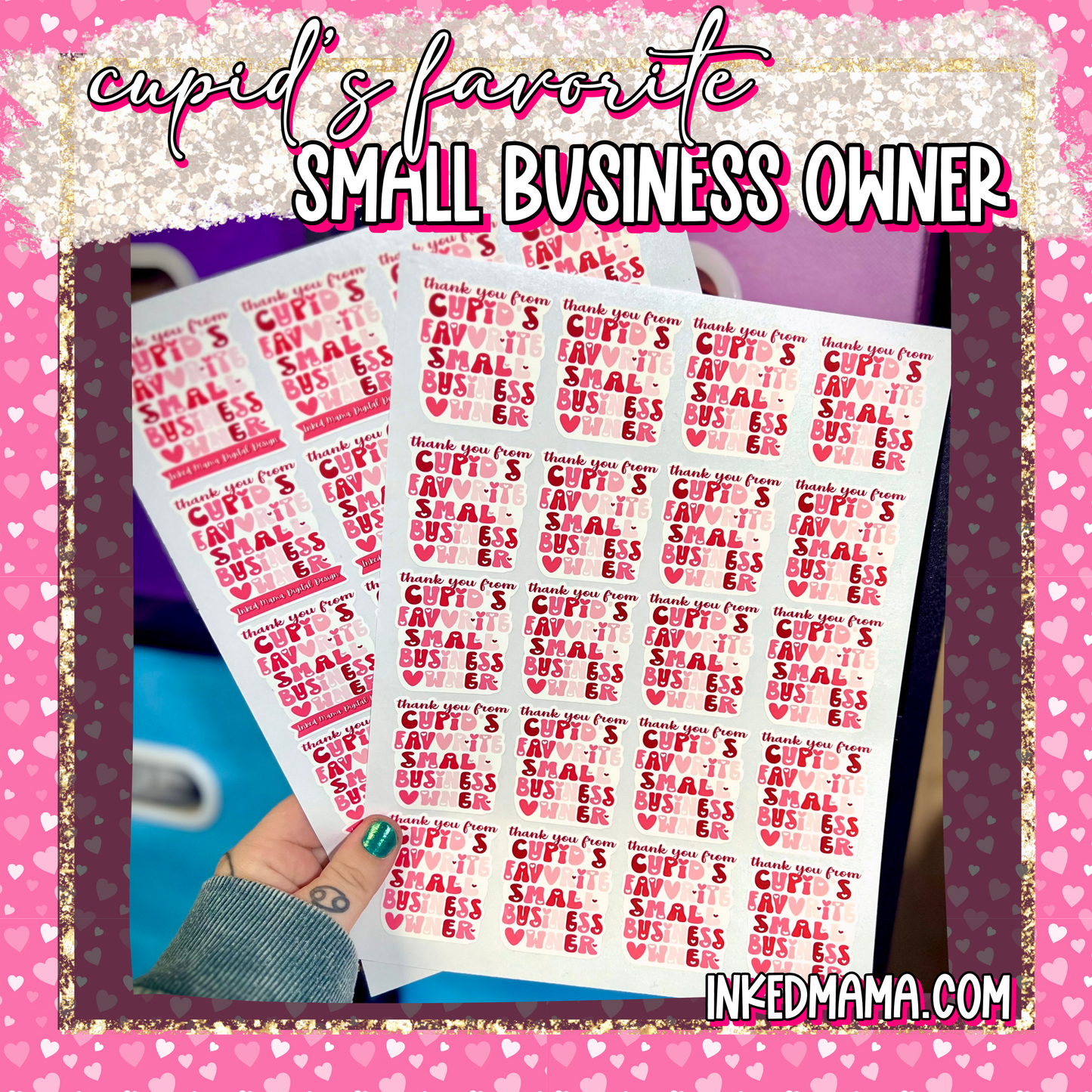 Cupid's Favorite Small Business Owner | 2" Packaging Stickers