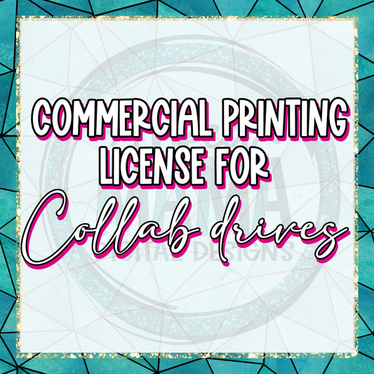 Commerical Printing License for Collab Drives