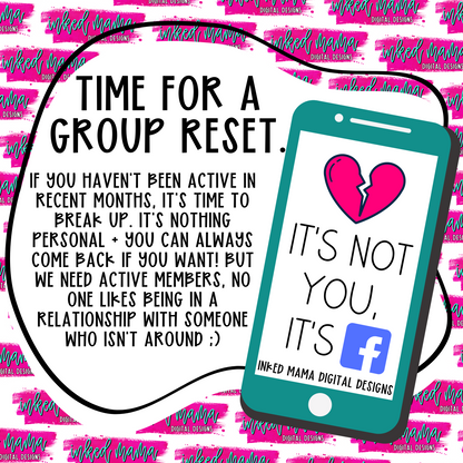 Group Reset - Clean Up Social Media Graphics | Custom Small Business Digital Branding