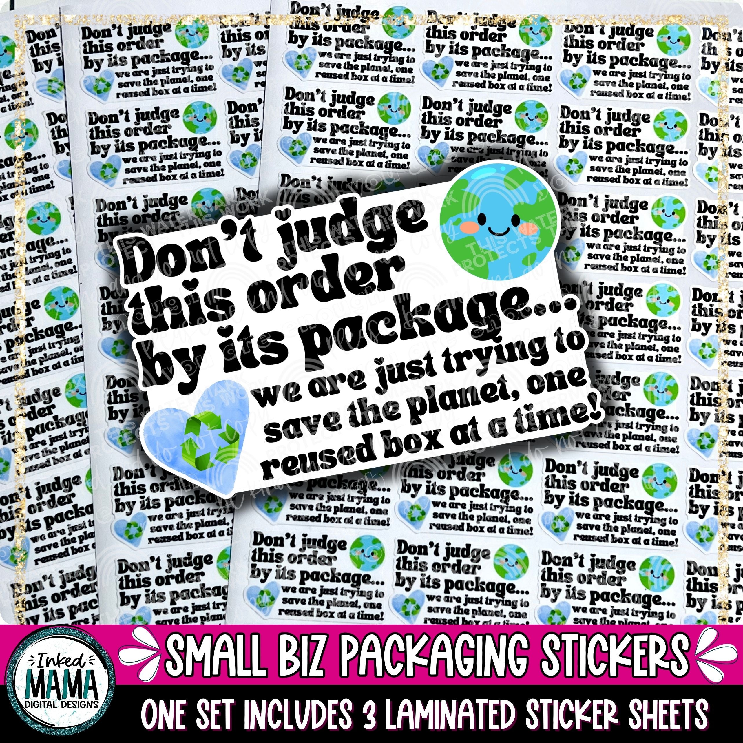 Small Business Packaging Stickers – Inked Mama Digital Designs