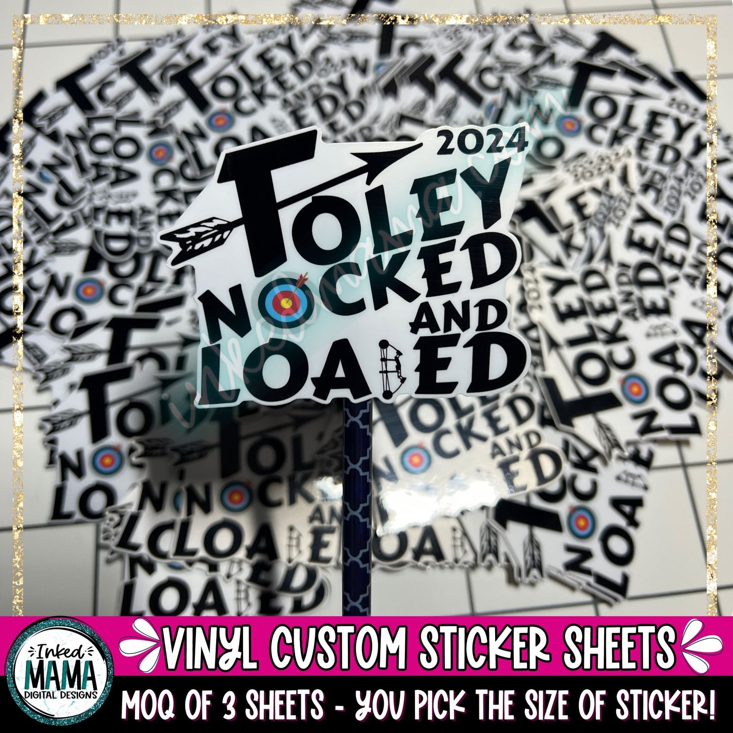 Custom Full Color Printed Vinyl Sticker Sheets