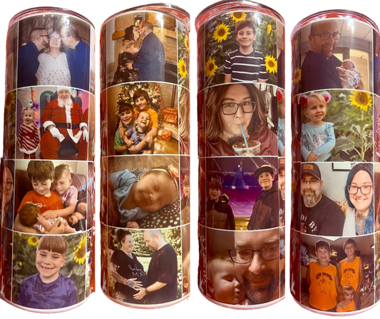 Photo 20 oz. Tumbler - up to 16 photos!
