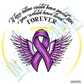 If love alone could have saved you - Awareness Ribbons - Light up Lantern Ornament
