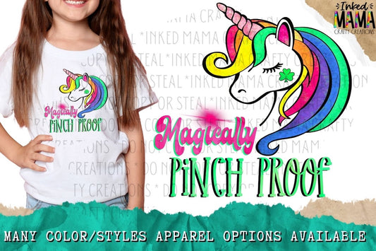 Magically Pinch Proof - Lucky Unicorn - Apparel