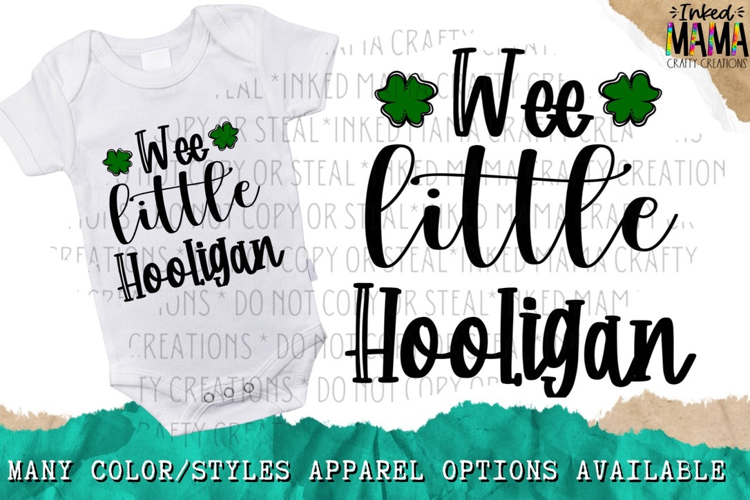 Wee little Hooligan - St. Patricks Day - Apparel