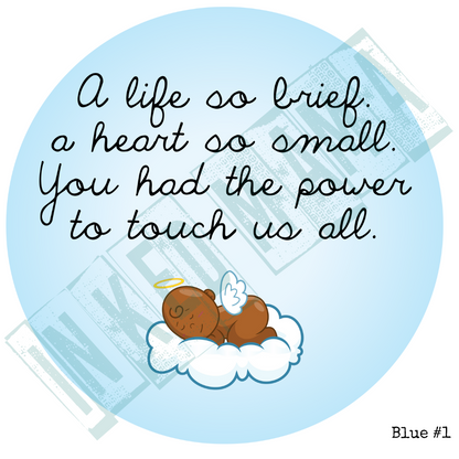 A life as brief, a heart so small - infant loss - Light up Lantern Ornament