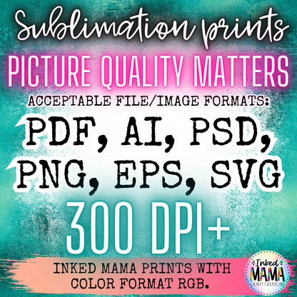 We print, you press! Build your own Custom Sublimation Print Gang Sheets