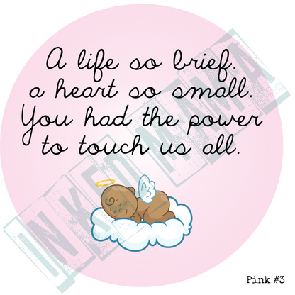 A life as brief, a heart so small - infant loss - Light up Lantern Ornament