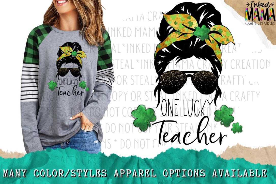 One Lucky Teacher - St Patrick’s day - Apparel