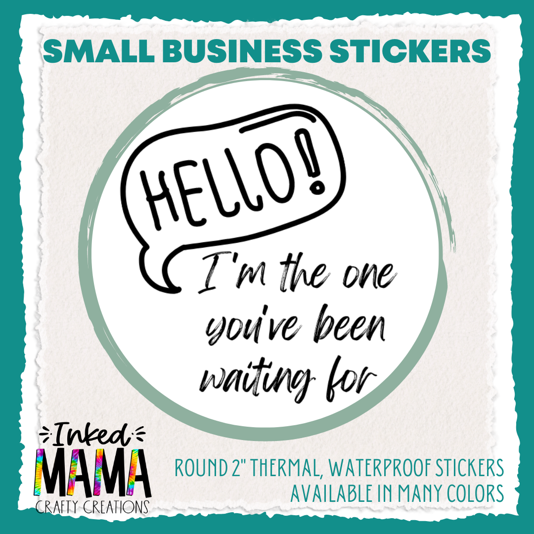 #C1 Happy Mail Small Business Thermal Packaging Stickers - Increments of 50