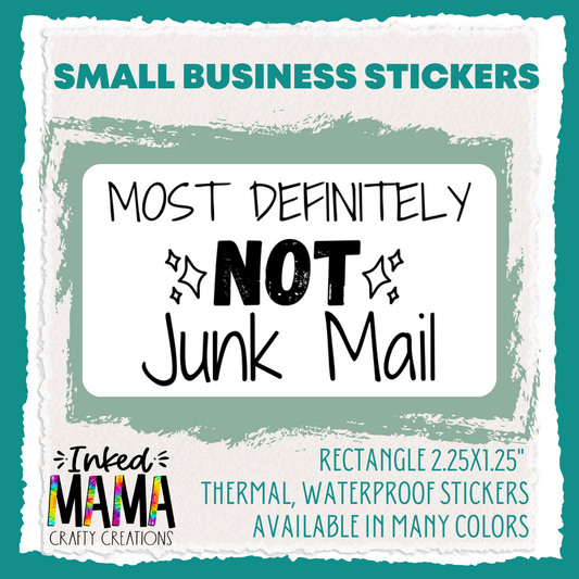 #C11 Happy Mail Small Business Thermal Packaging Stickers - Increments of 50