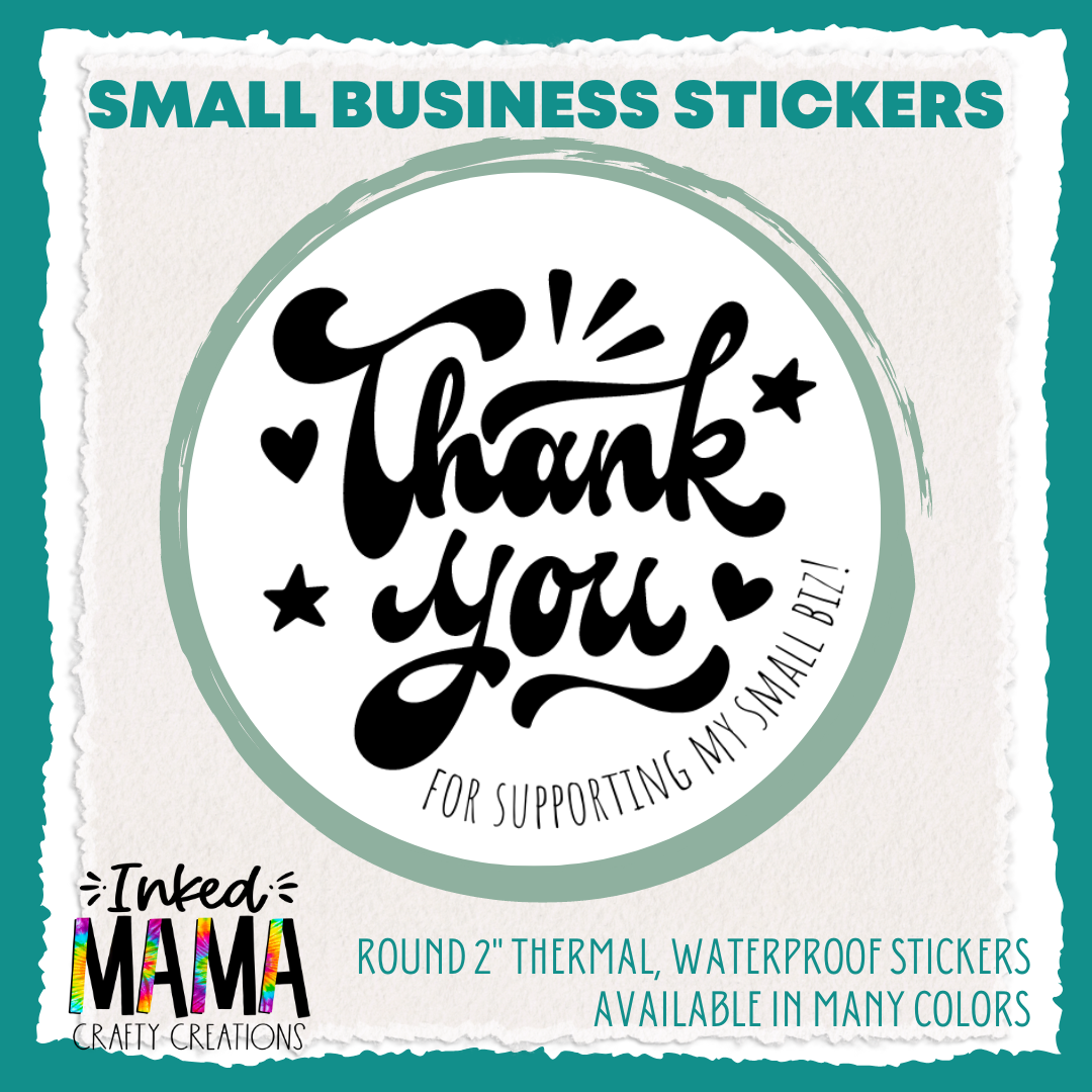 #C11 Happy Mail Small Business Thermal Packaging Stickers - Increments of 50