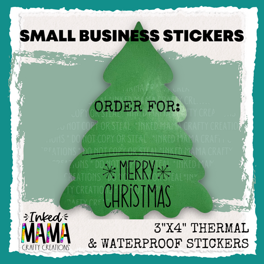 Christmas Order for: *Sets of 25 - Small Business Thermal Packaging Stickers*
