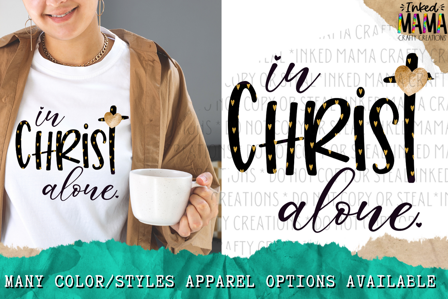 In Christ Alone -  Easter Faith based - Apparel