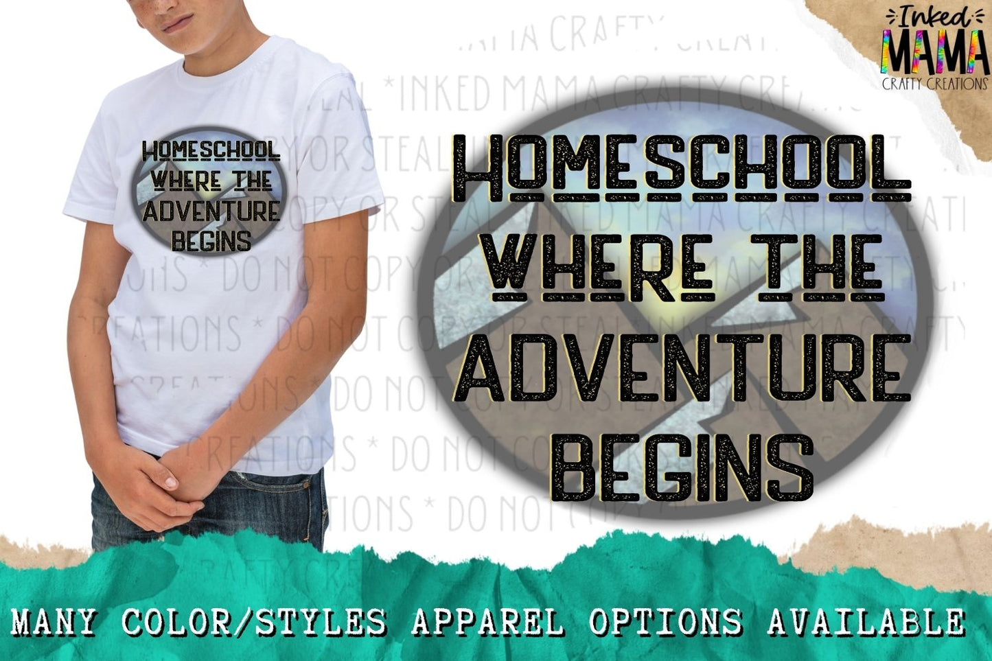 Homeschool where the adventure begins - Apparel