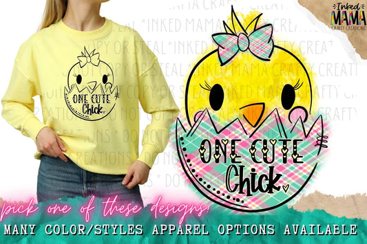 One cute chick - baby Chick - Easter Apparel