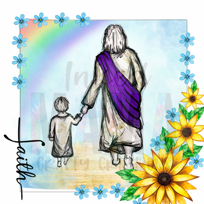 Child walking with Jesus - Miscarriage, infant and child loss support
